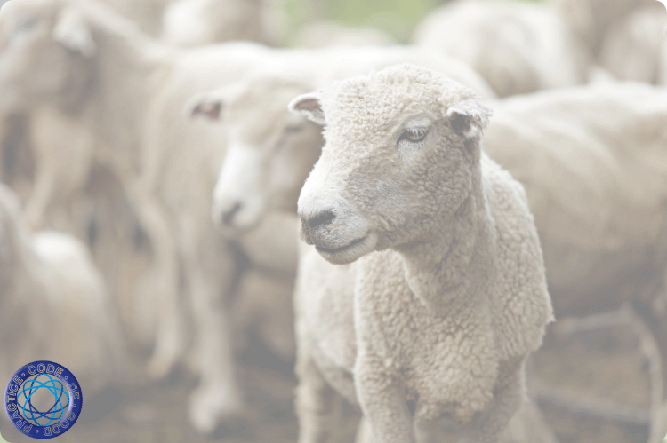 A flock of recently sheared sheep.
